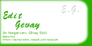 edit gevay business card